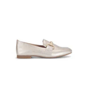 Gabor Jangle 65.211.62 Gold Metallic Leather Loafers