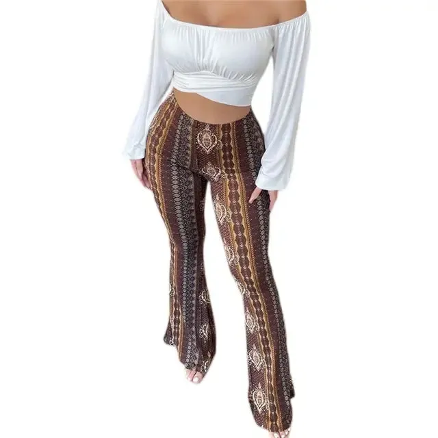 High-Waist Elastic Tight Pants for Women