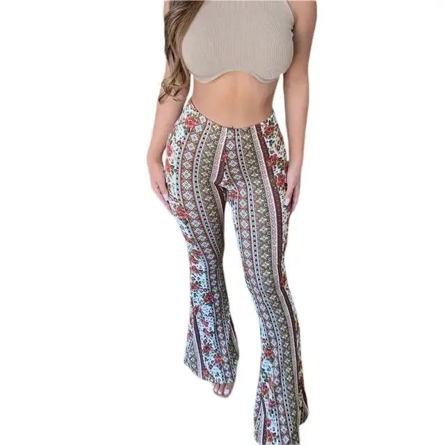 High-Waist Elastic Tight Pants for Women