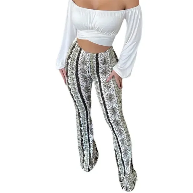 High-Waist Elastic Tight Pants for Women