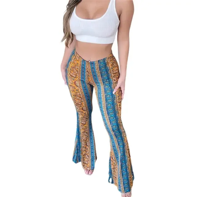 High-Waist Elastic Tight Pants for Women