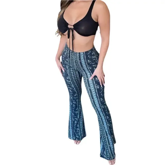 High-Waist Elastic Tight Pants for Women
