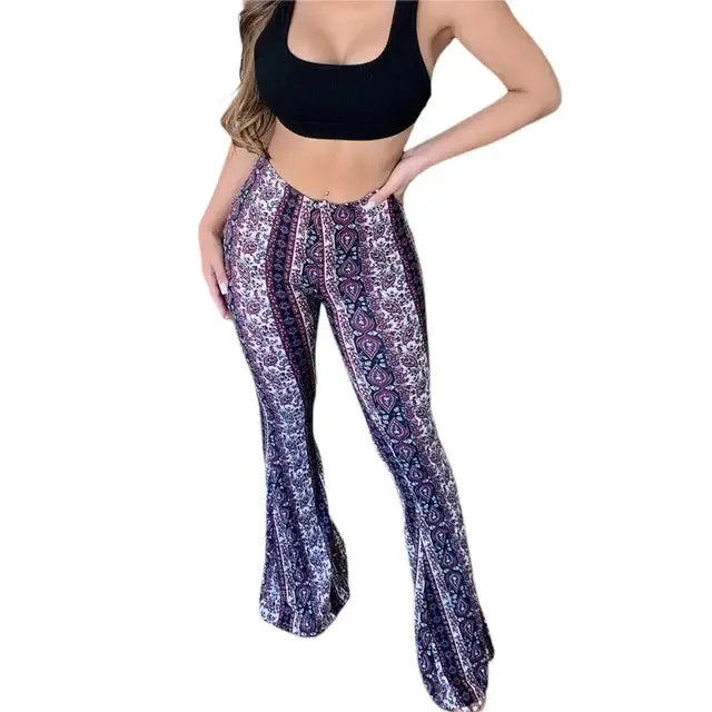 High-Waist Elastic Tight Pants for Women