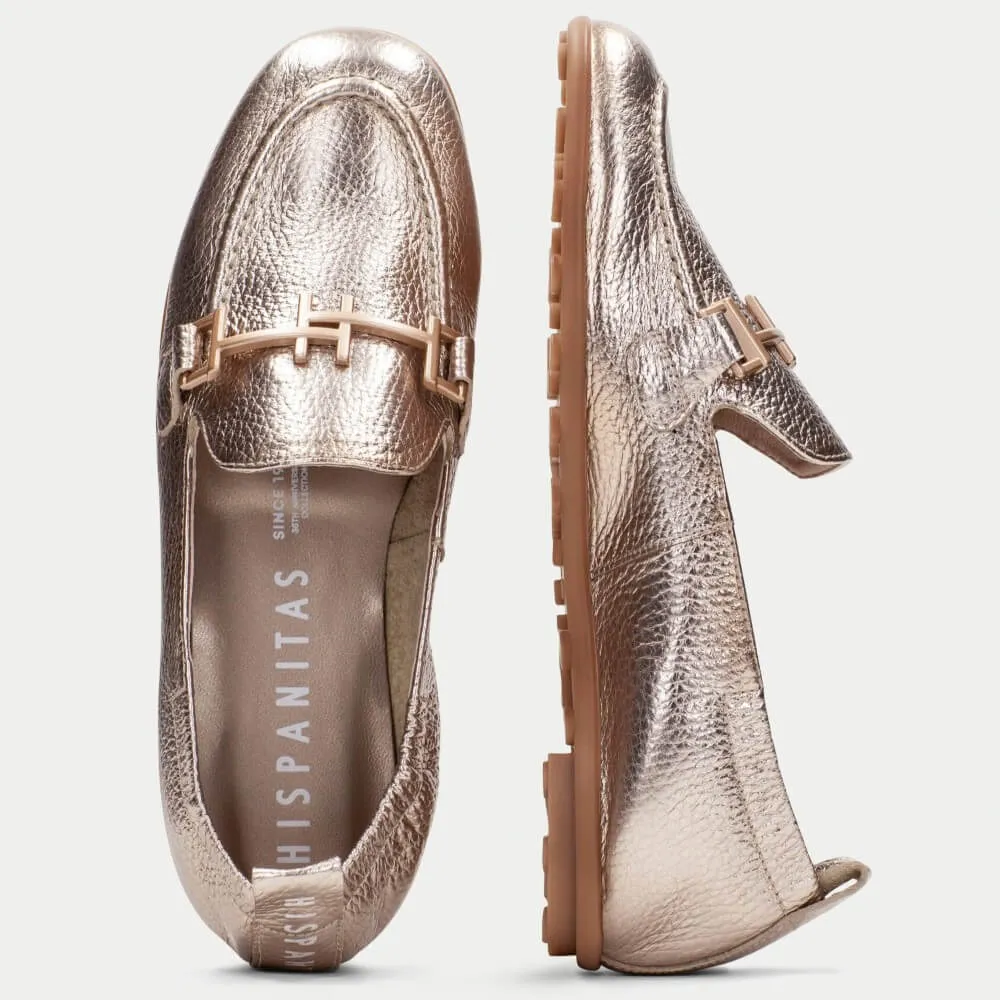 Hispanitas Bombay Leather Loafer HV254027-GOLD
