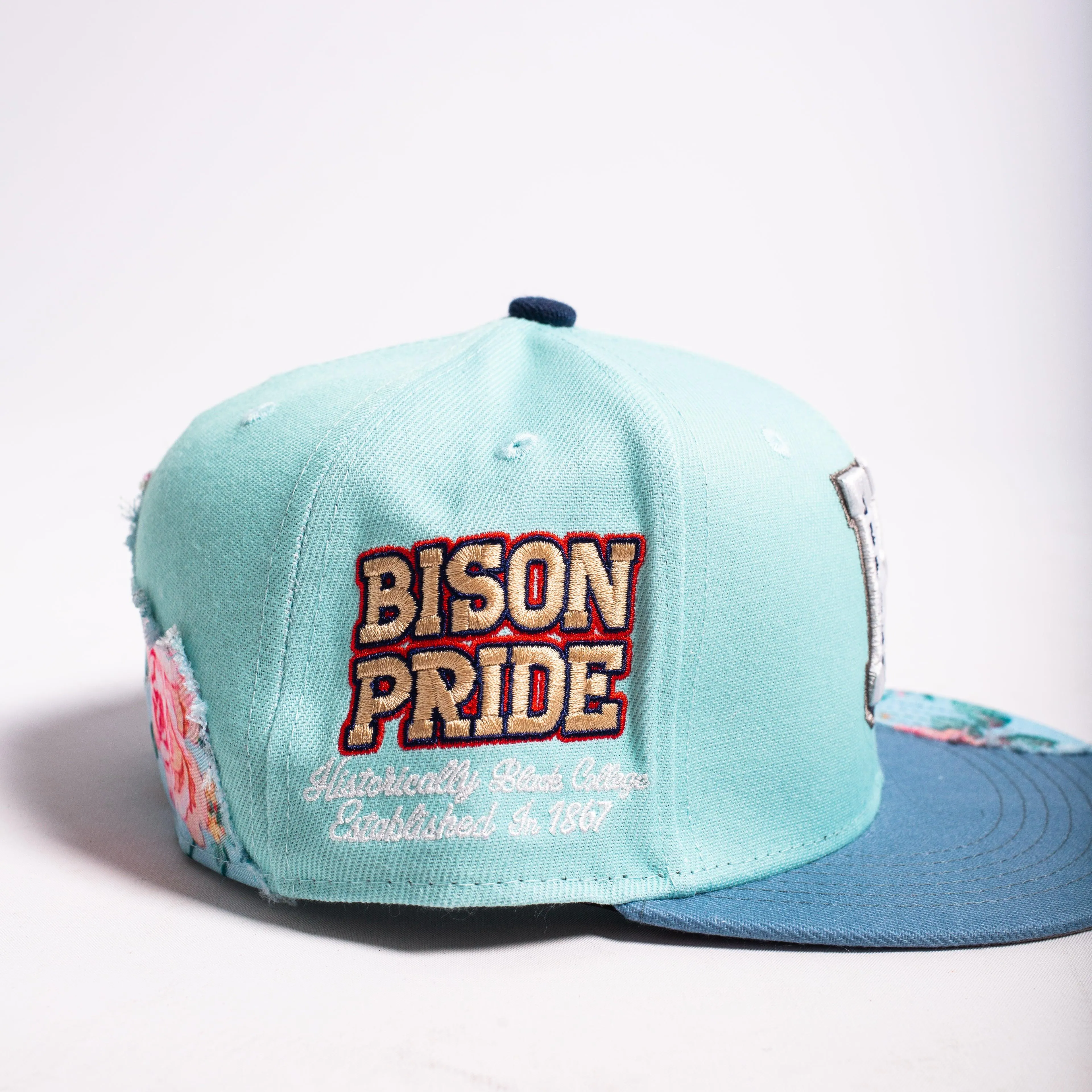 HOWARD UNIVERSITY FRAYED FITTED HAT