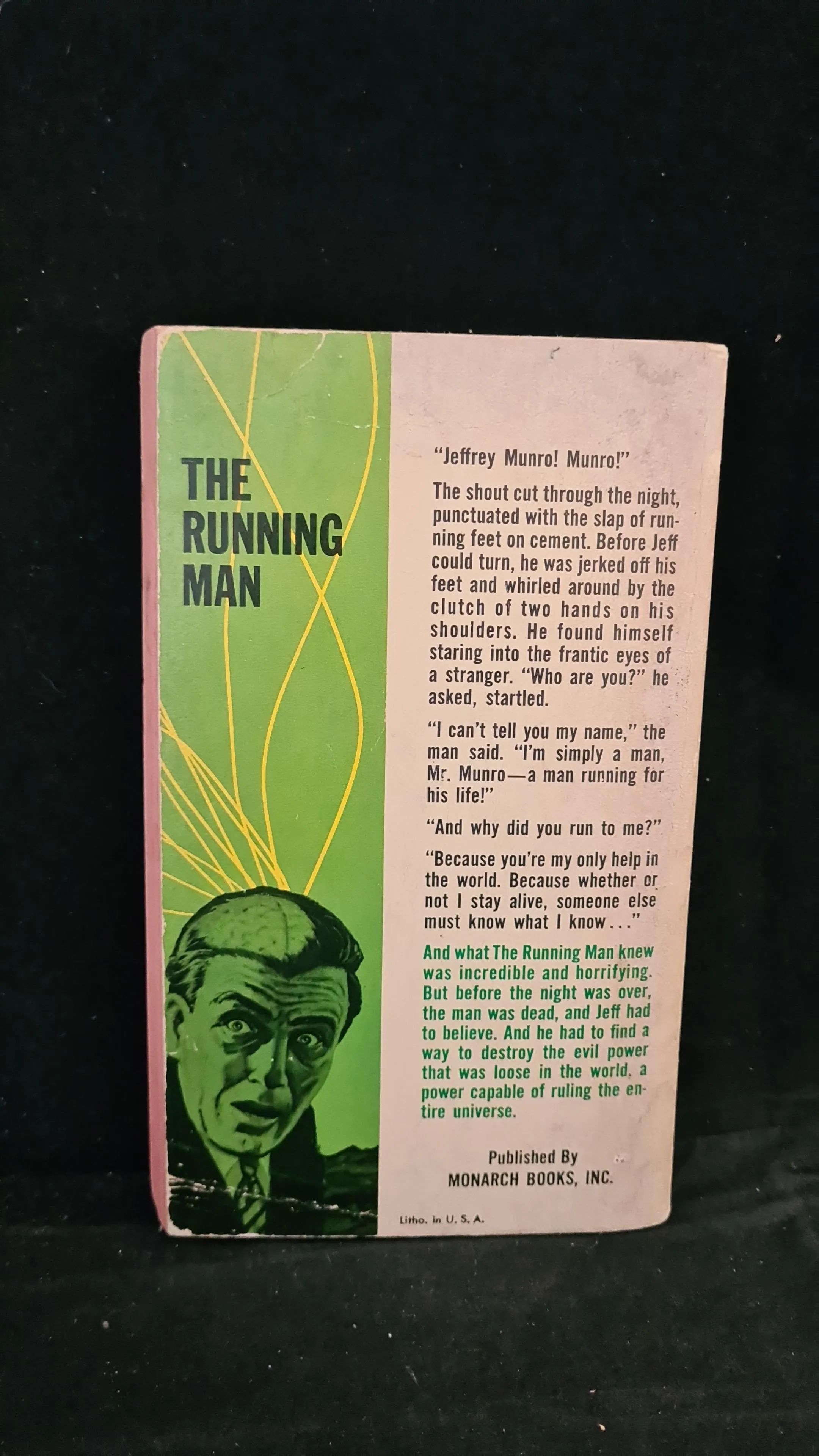 J Hunter Holly - The Running Man, Monarch Books, 1963, Paperbacks