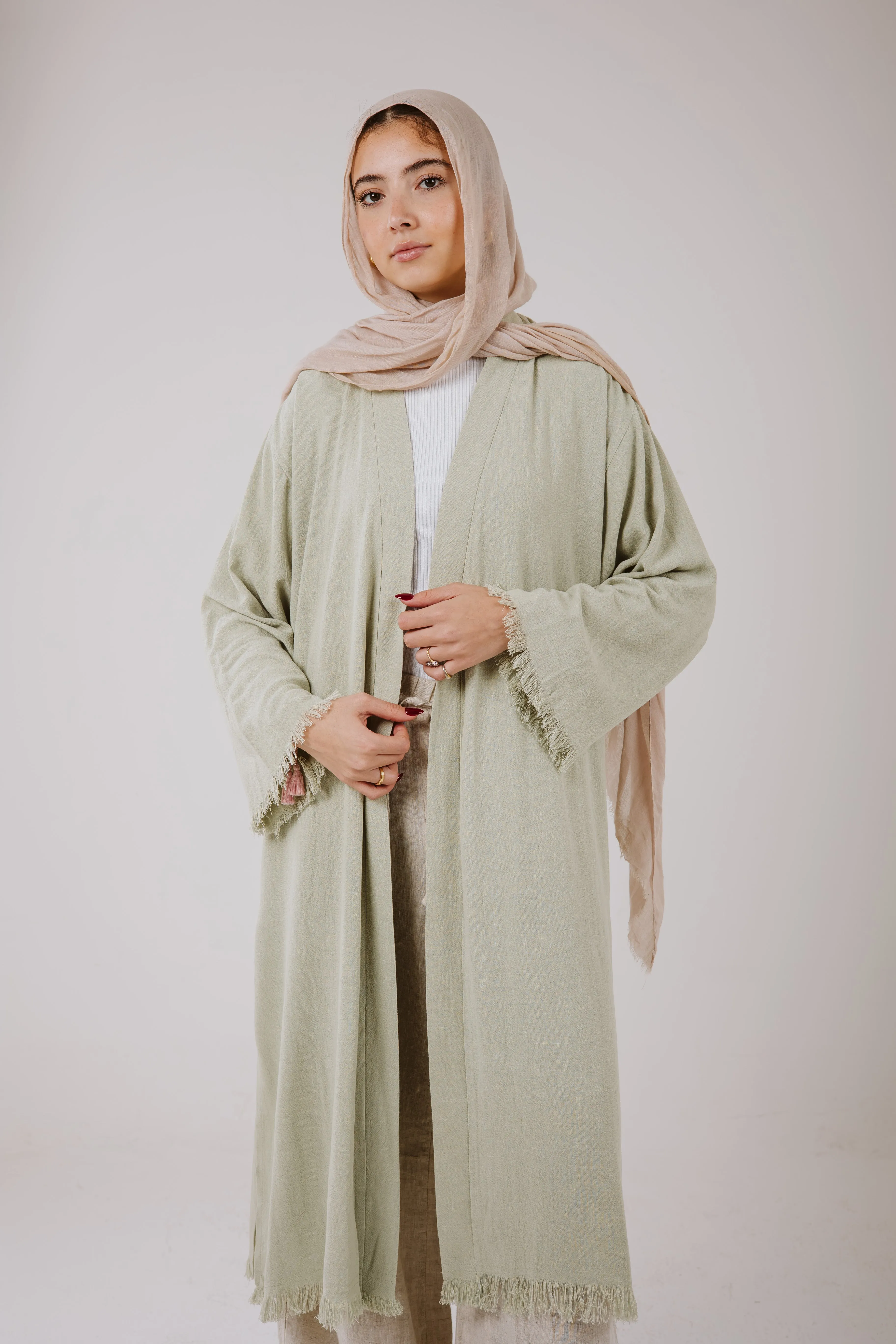Jana cardigan in Pale sage