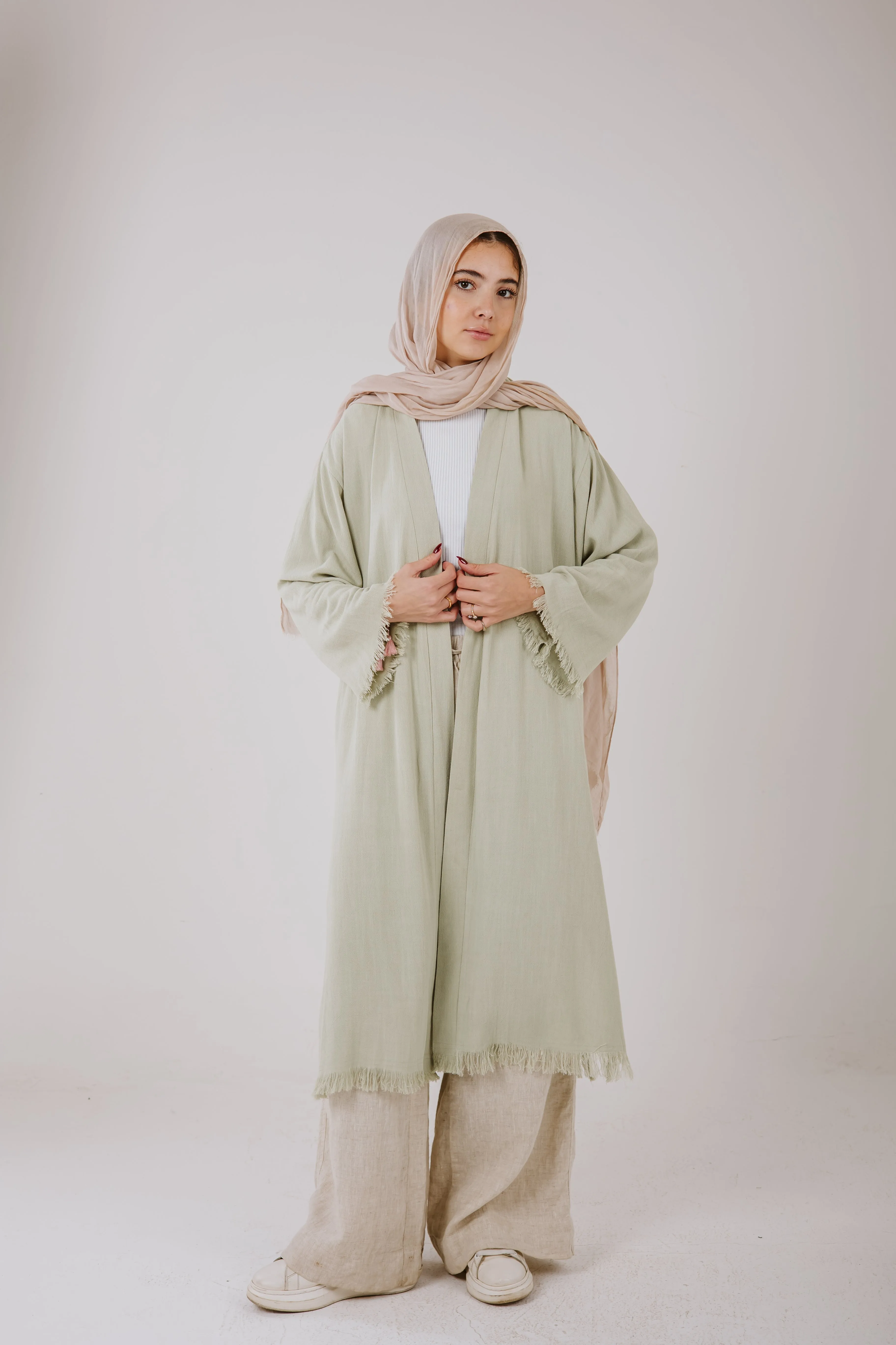 Jana cardigan in Pale sage