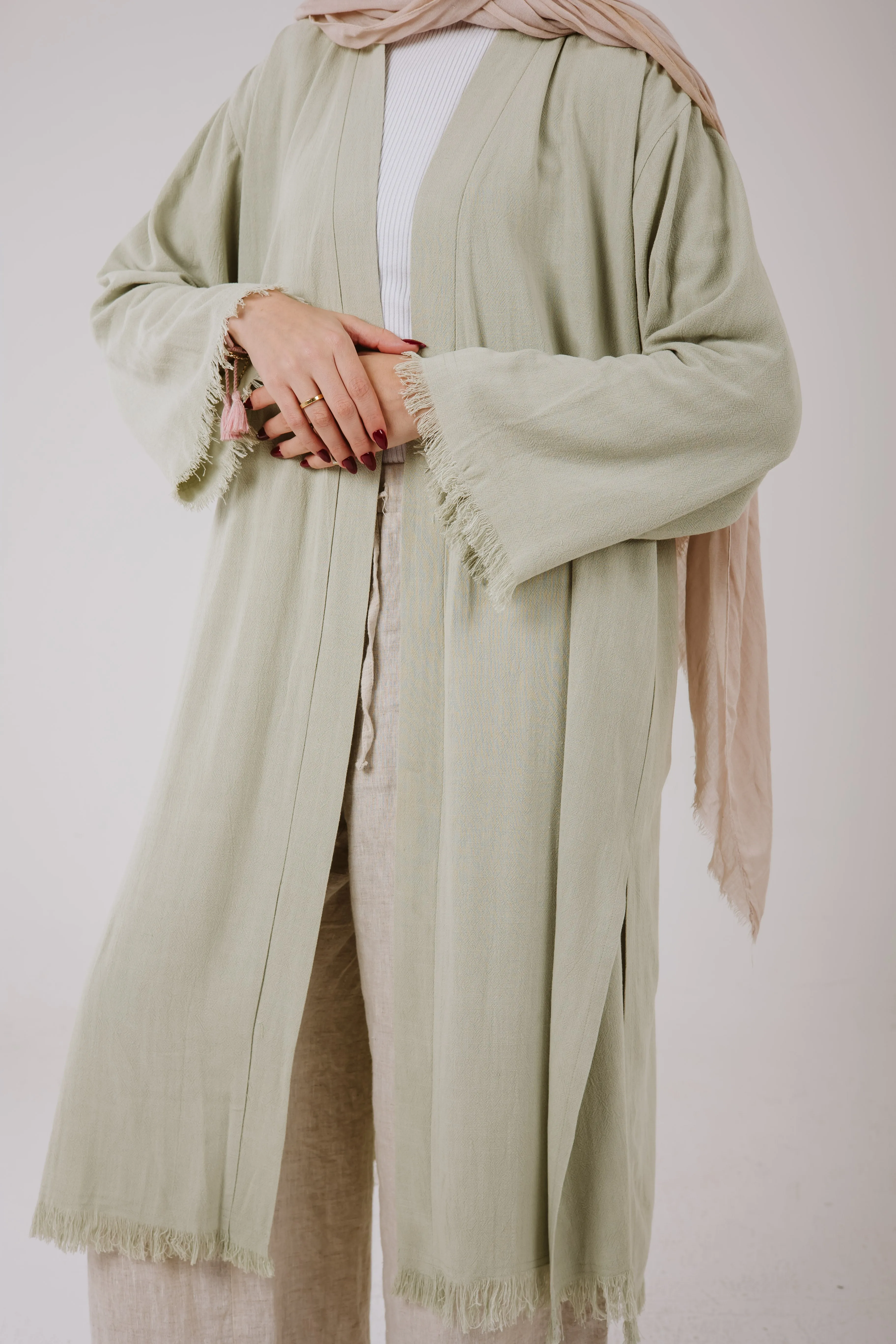 Jana cardigan in Pale sage