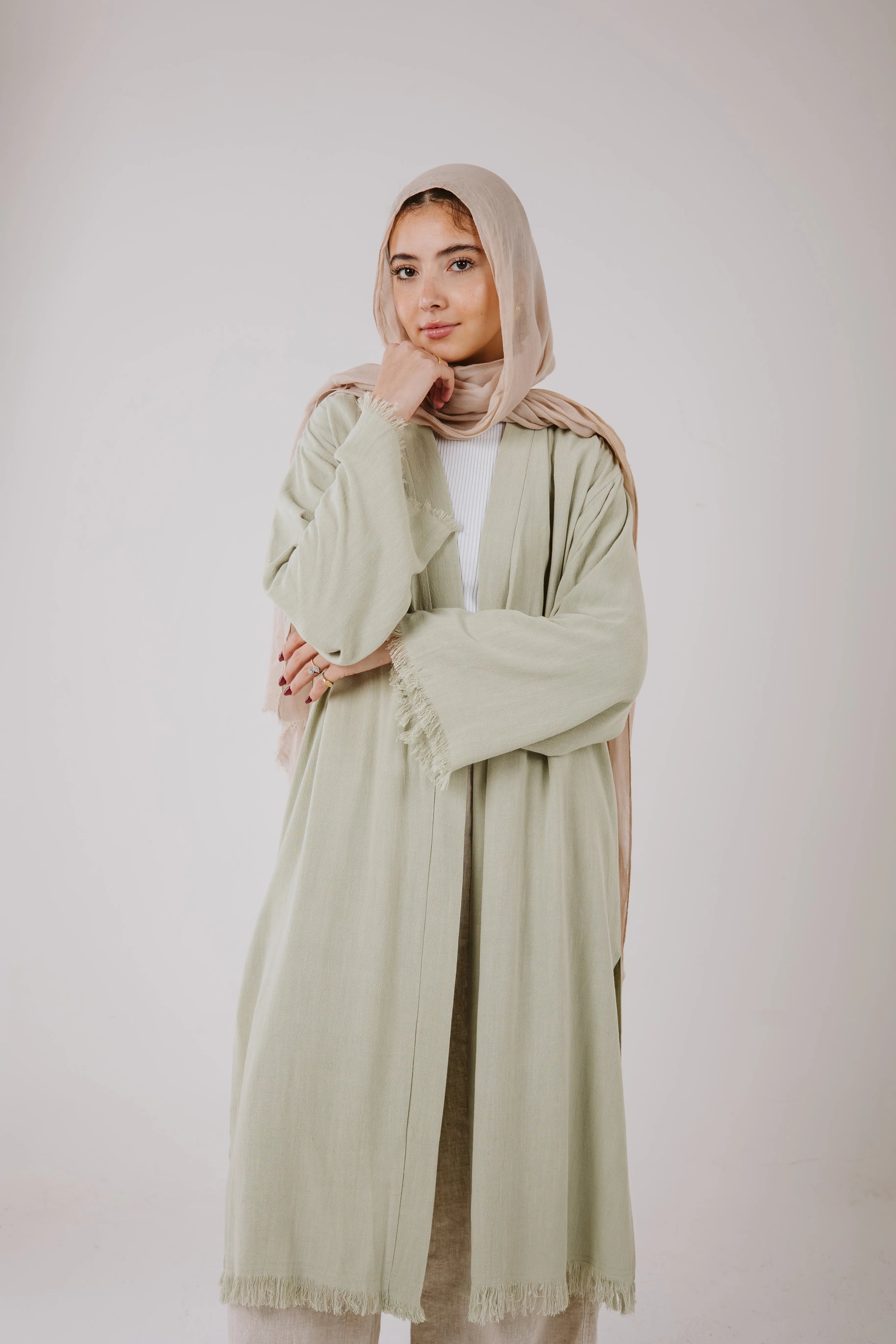 Jana cardigan in Pale sage