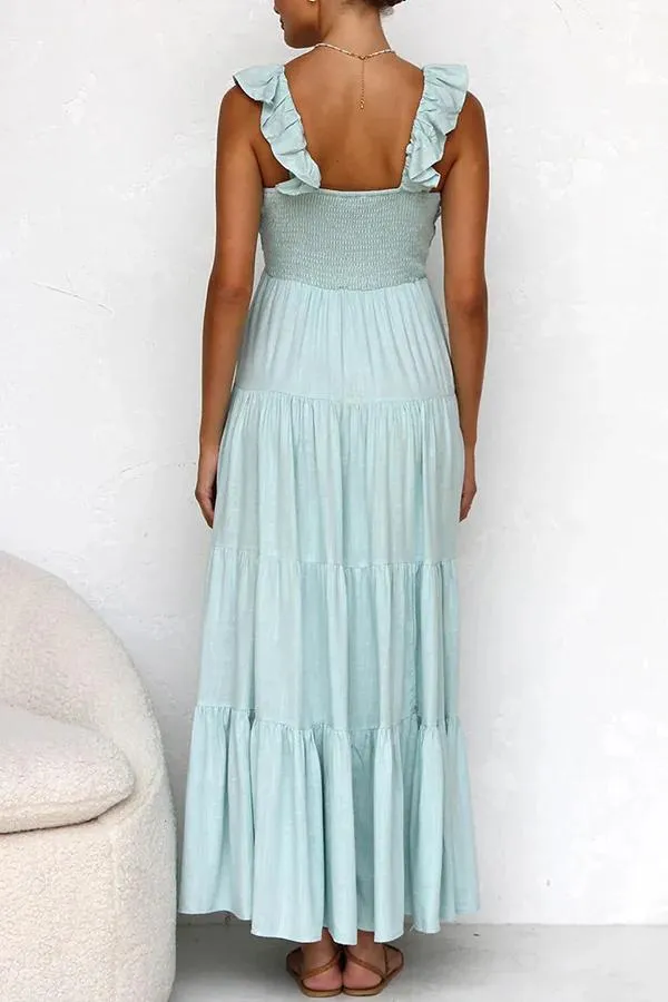 Janna - Elegant long dress with V-neck