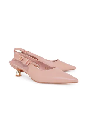 Jenna Bow Heels - Taupe