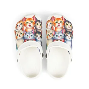 Kids EVA Foam Clogs 'Adorable Kittens' - Fun and Comfortable Footwear for Cat Lovers