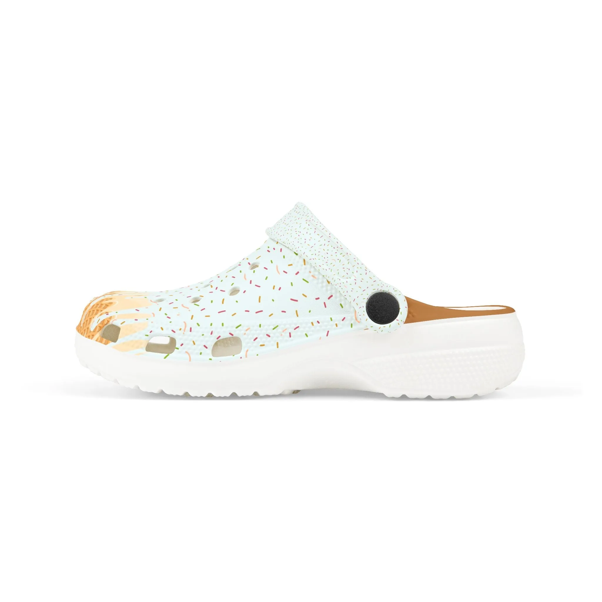 Kids' Fun Ice Cream Drip Clogs - Colorful EVA Foam Slip-Ons for Summer Play, Sports