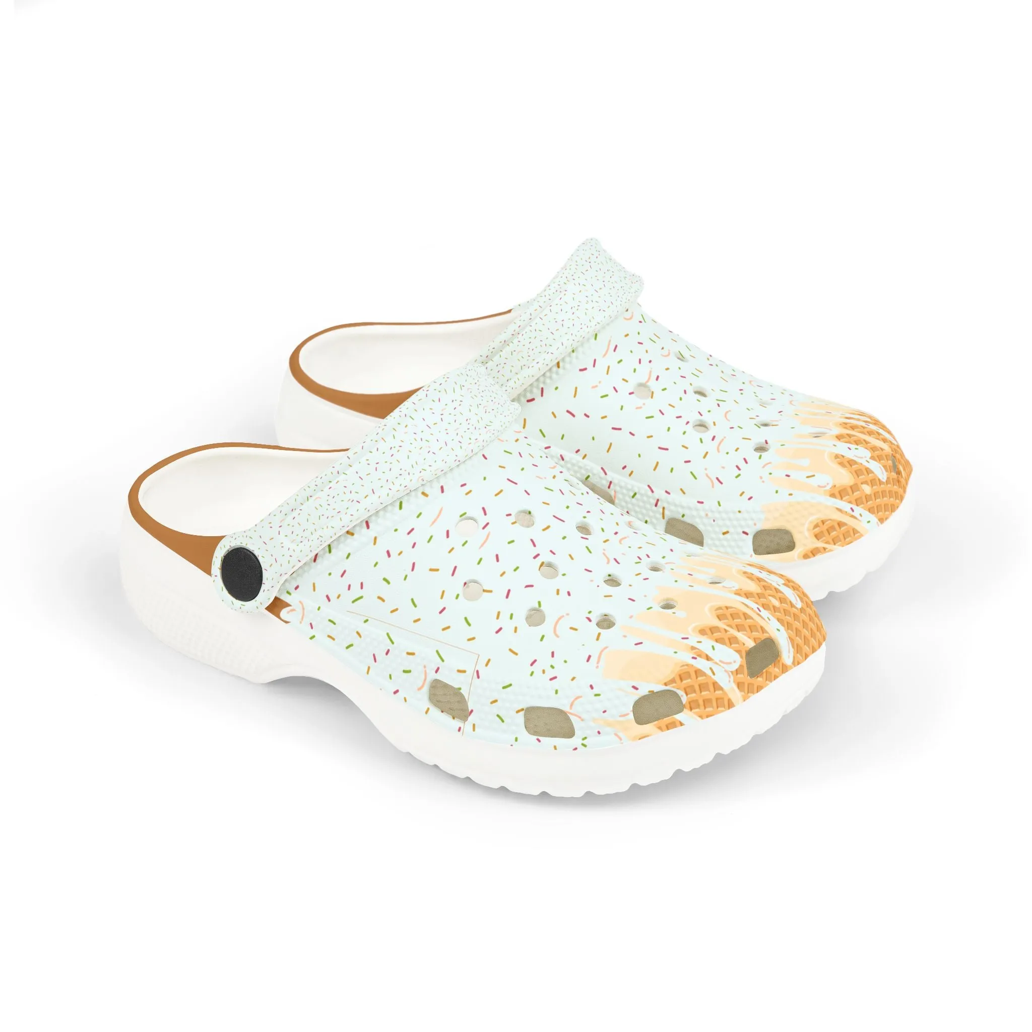 Kids' Fun Ice Cream Drip Clogs - Colorful EVA Foam Slip-Ons for Summer Play, Sports