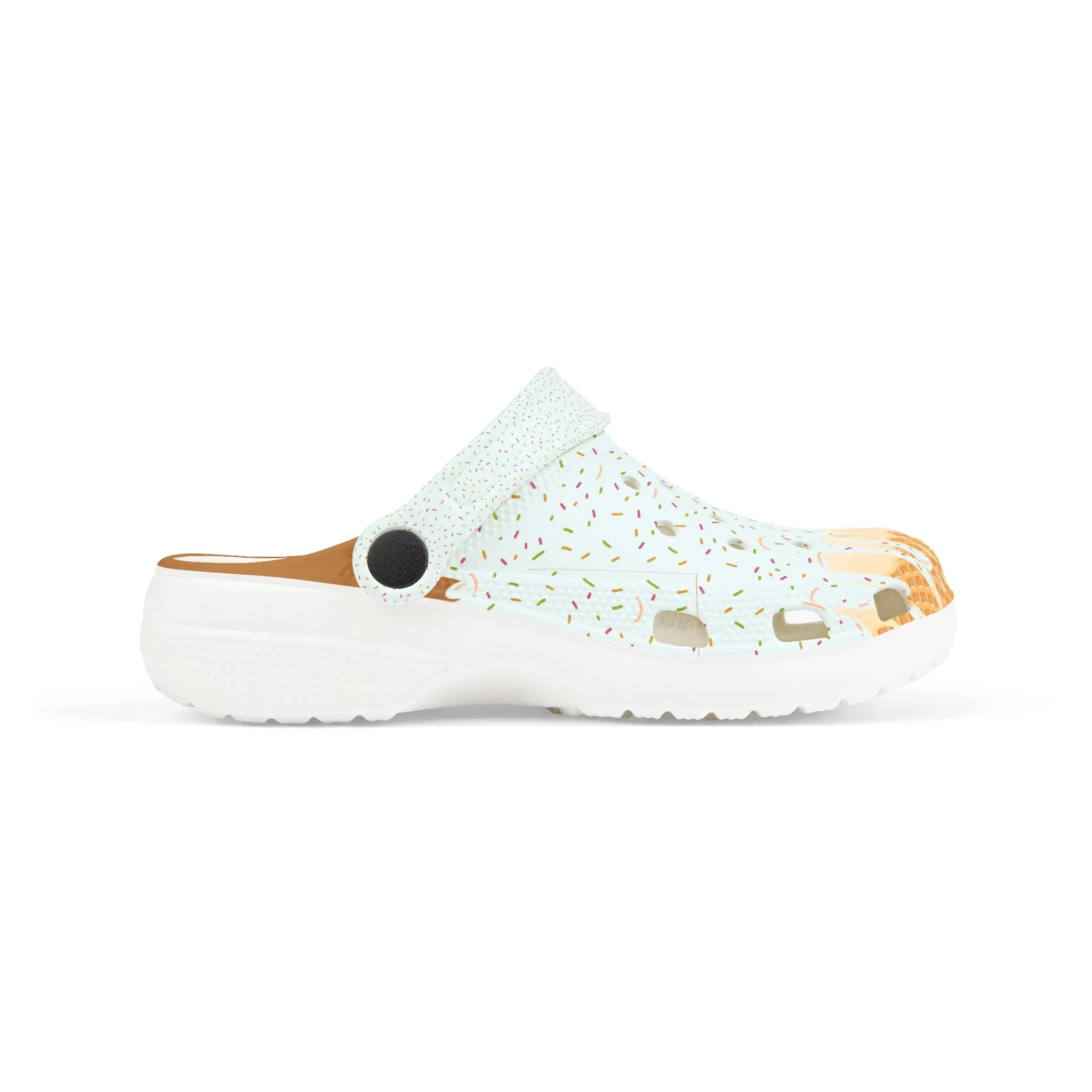 Kids' Fun Ice Cream Drip Clogs - Colorful EVA Foam Slip-Ons for Summer Play, Sports