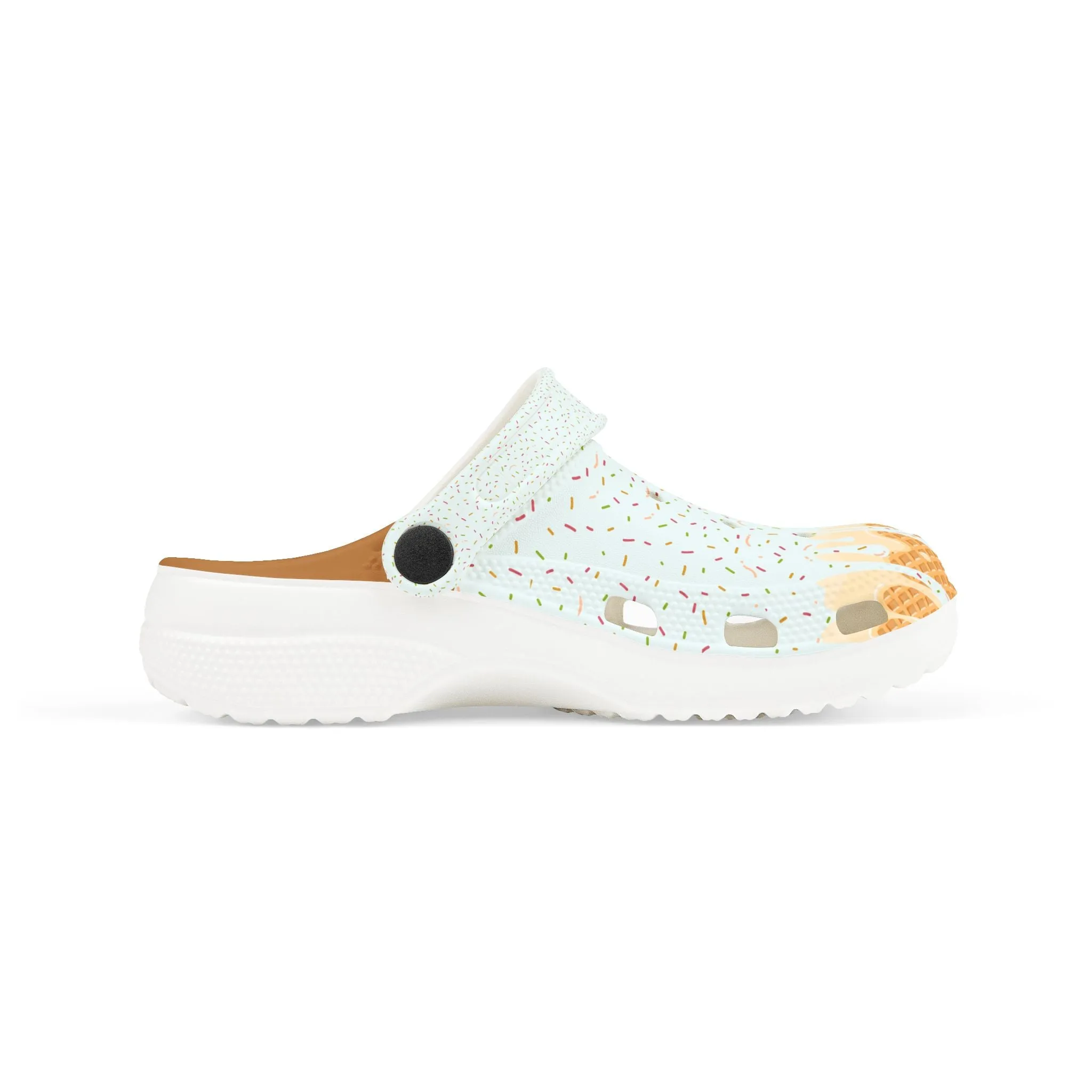 Kids' Fun Ice Cream Drip Clogs - Colorful EVA Foam Slip-Ons for Summer Play, Sports