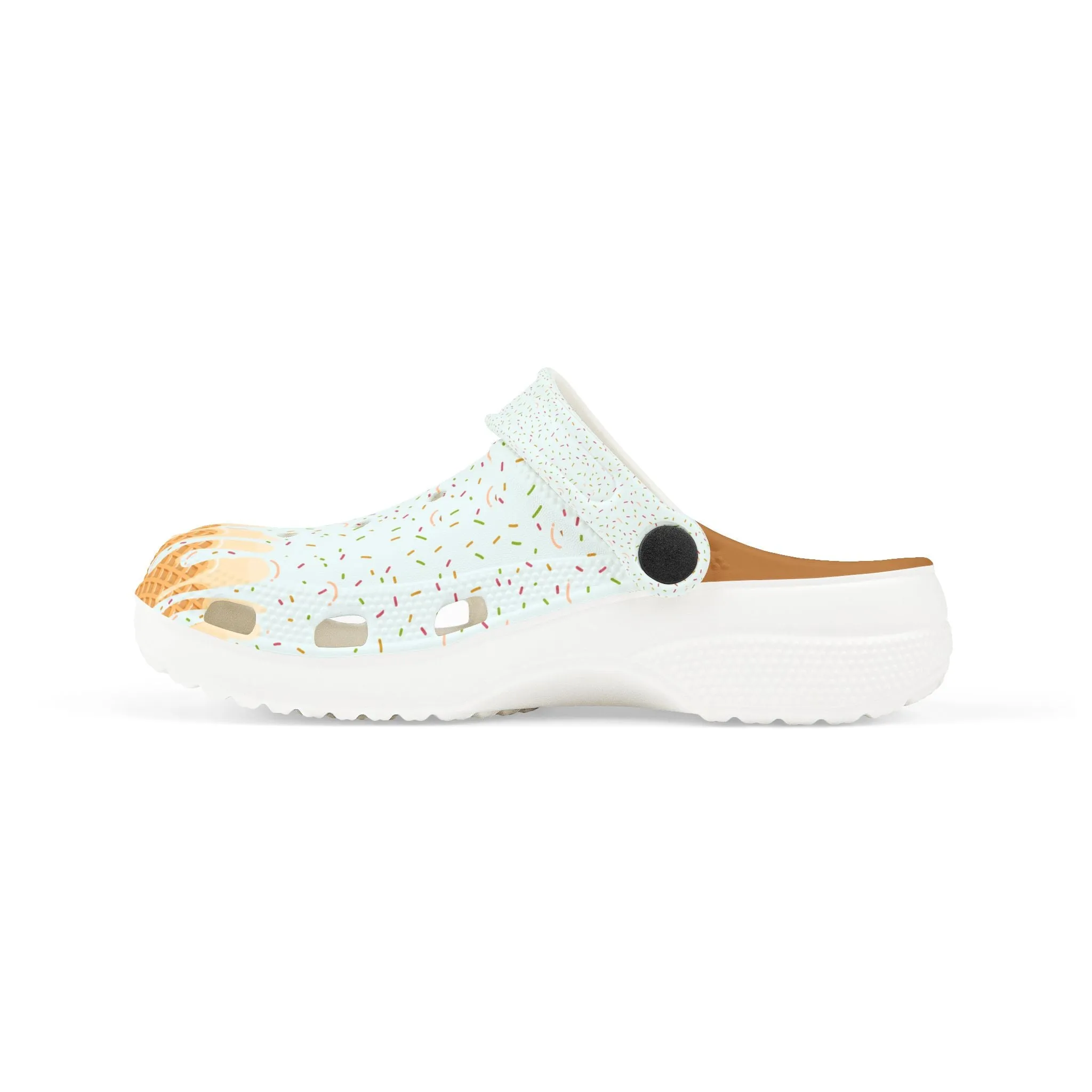 Kids' Fun Ice Cream Drip Clogs - Colorful EVA Foam Slip-Ons for Summer Play, Sports