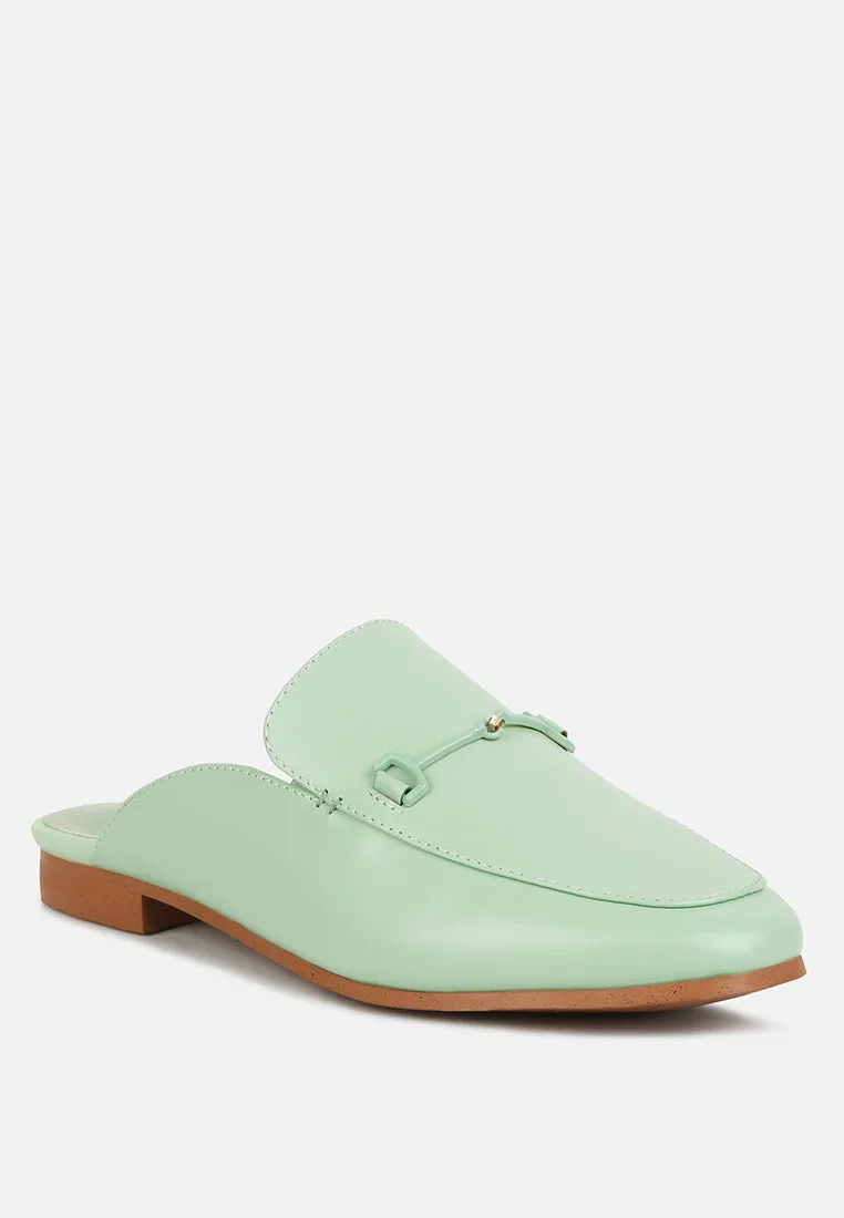 Kristy Horsebit Embellished Mules By Ruw