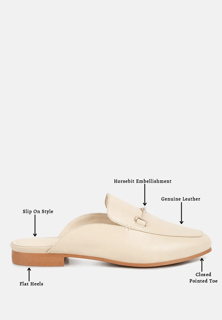 Kristy Horsebit Embellished Mules By Ruw