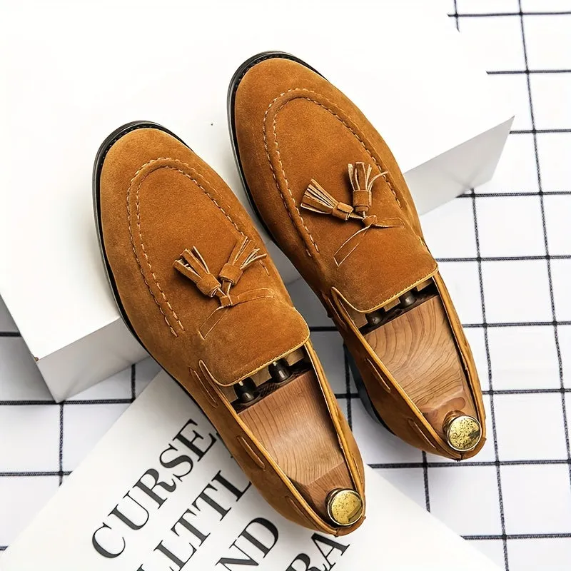 Lars - Bruine Loafers met Kwasten