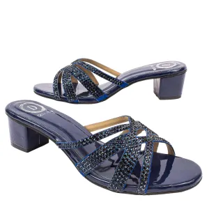 Layal Heels S87H - Navy Blue