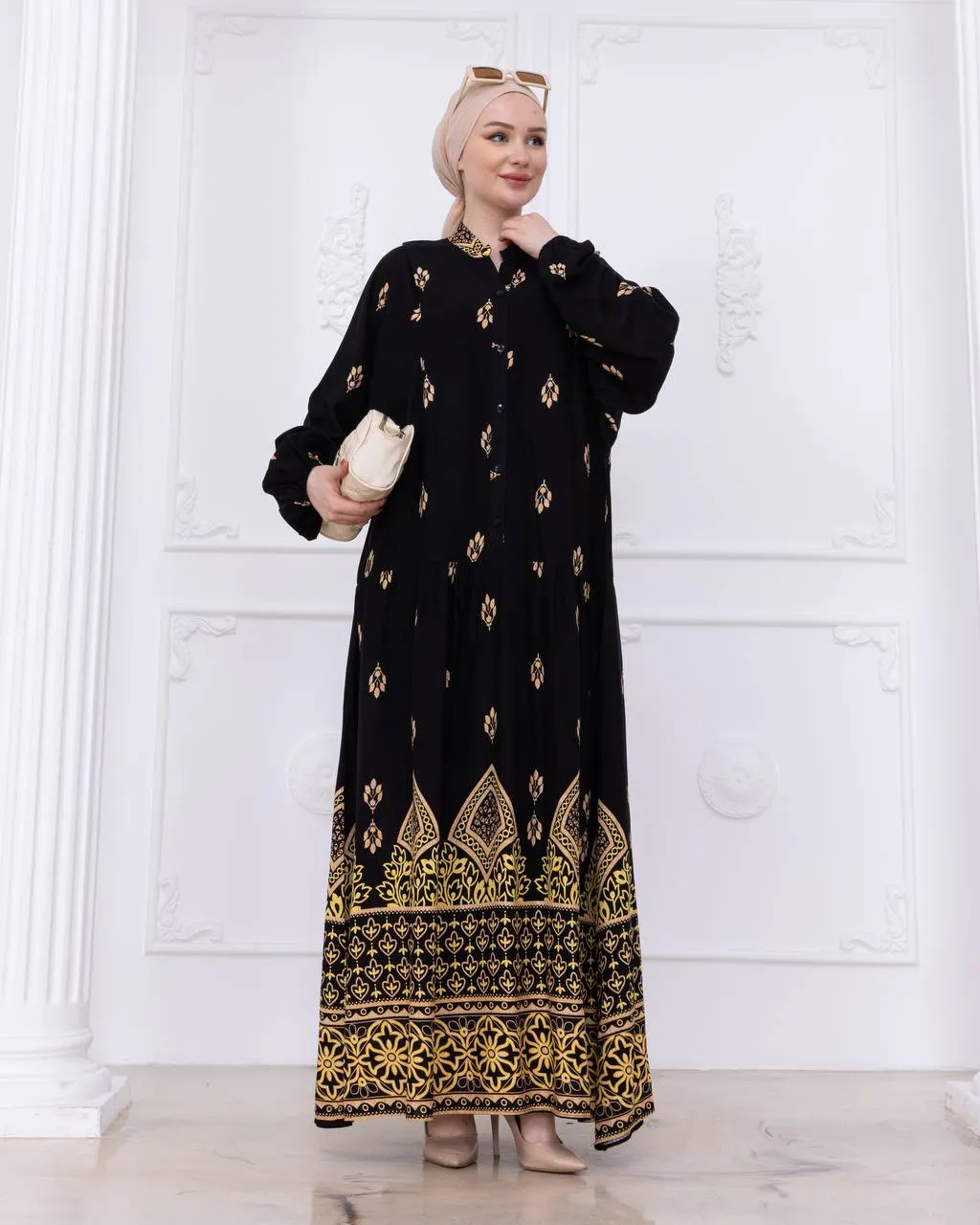 Lightweight Summer Dress - Midnight Oasis