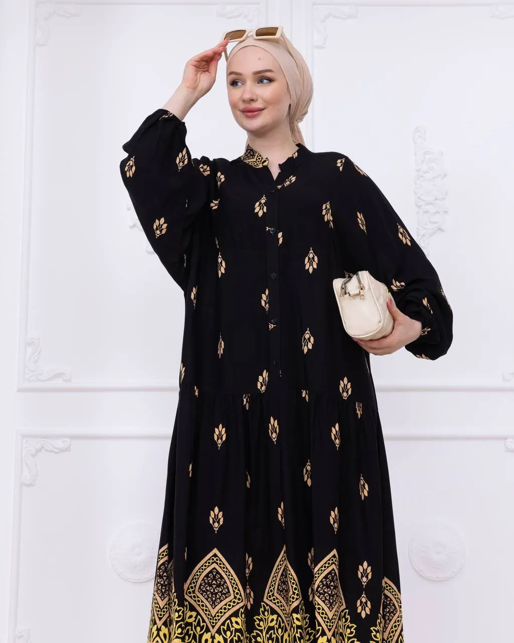 Lightweight Summer Dress - Midnight Oasis