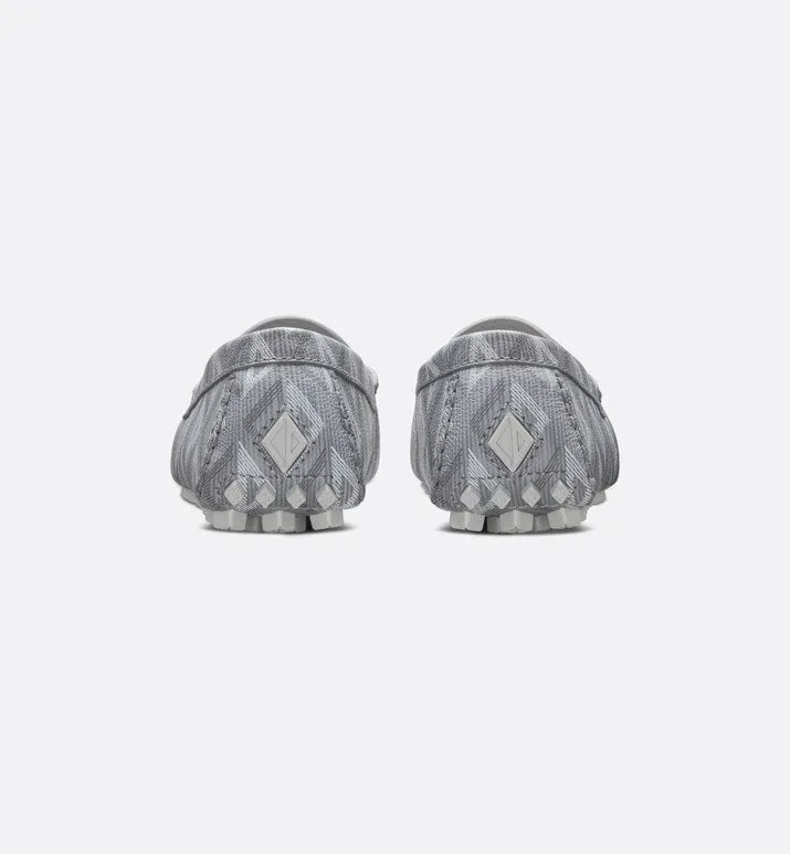 Loafer • Dior Gray Grained Leather with CD Diamond Motif