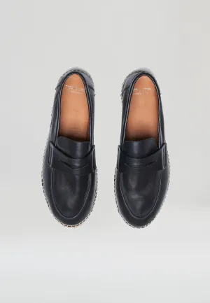 Loafers - Black Leather