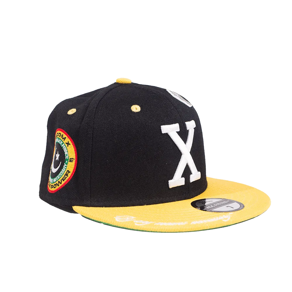 MALCOLM X BLACK FITTED HAT