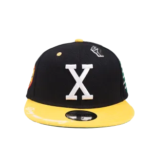 MALCOLM X BLACK FITTED HAT