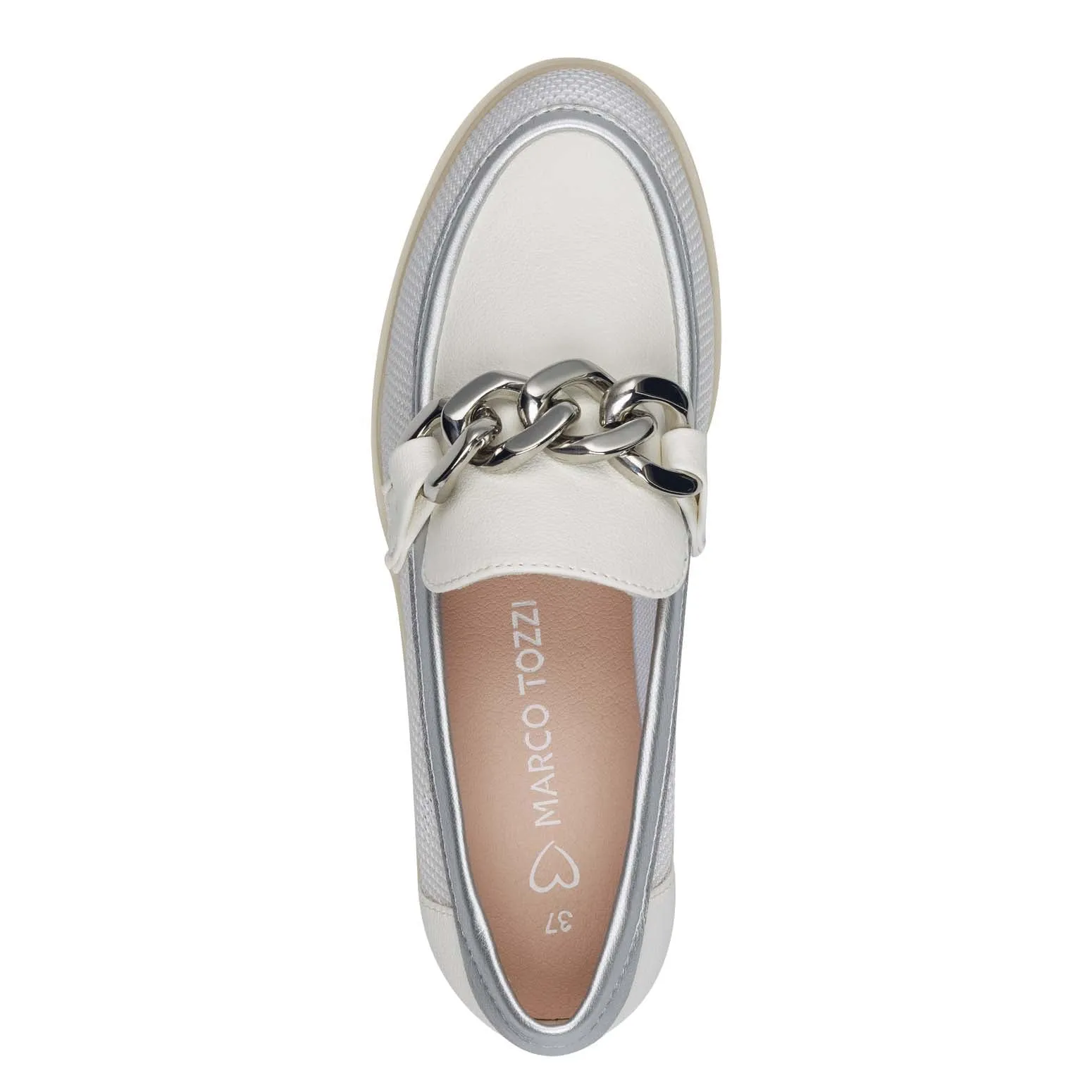 Marco Tozzi Chunky Loafer White Comb