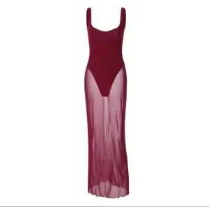 Maya Mesh Maxi Dress