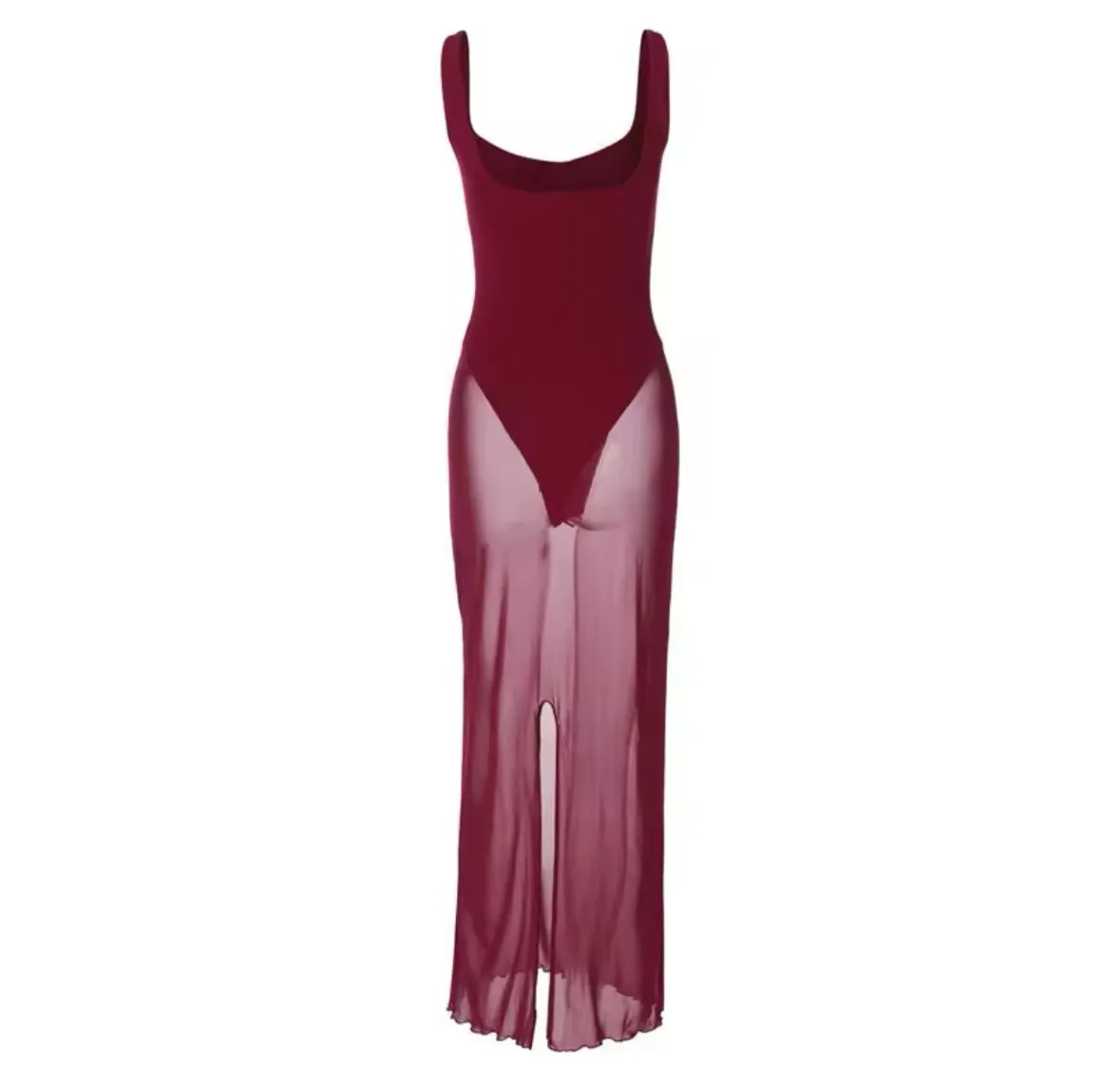 Maya Mesh Maxi Dress