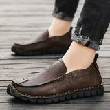 Men’s Classic Vegan Leather Loafer with Flexible Sole | Eco-Friendly Materials