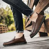 Men’s Classic Vegan Leather Loafer with Flexible Sole | Eco-Friendly Materials