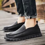 Men’s Classic Vegan Leather Loafer with Flexible Sole | Eco-Friendly Materials