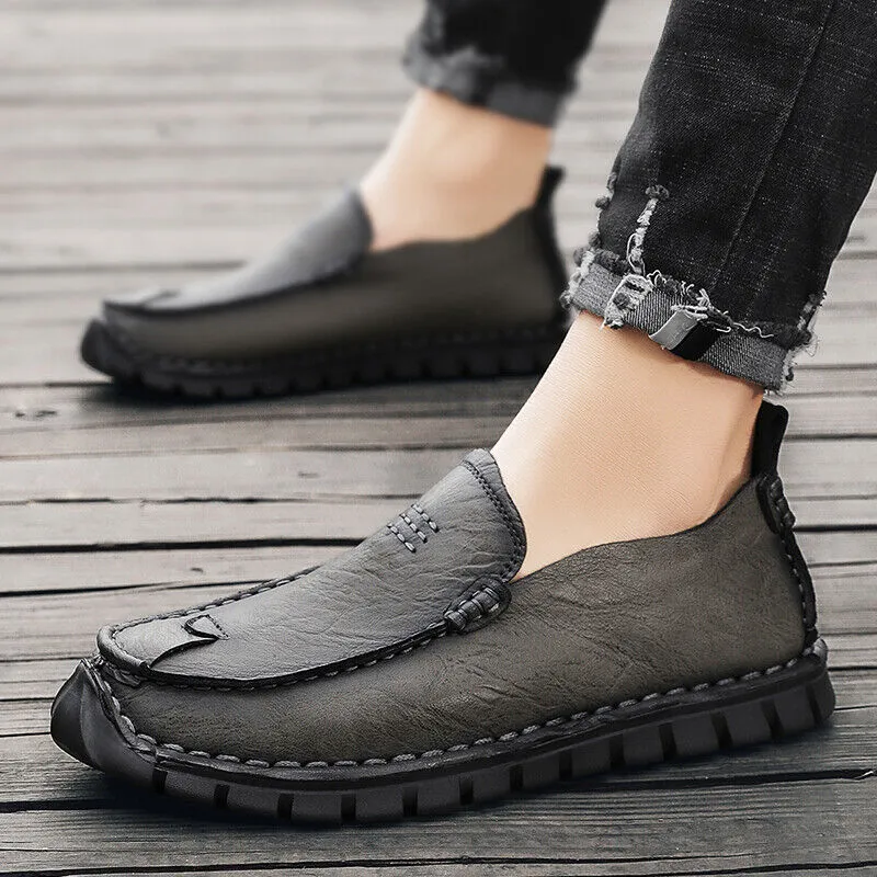 Men’s Classic Vegan Leather Loafer with Flexible Sole | Eco-Friendly Materials