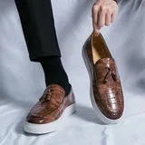 Men’s Elegant Vegan Leather Loafer with Tassel | Eco-Friendly Materials