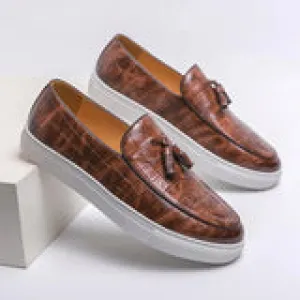 Men’s Elegant Vegan Leather Loafer with Tassel | Eco-Friendly Materials