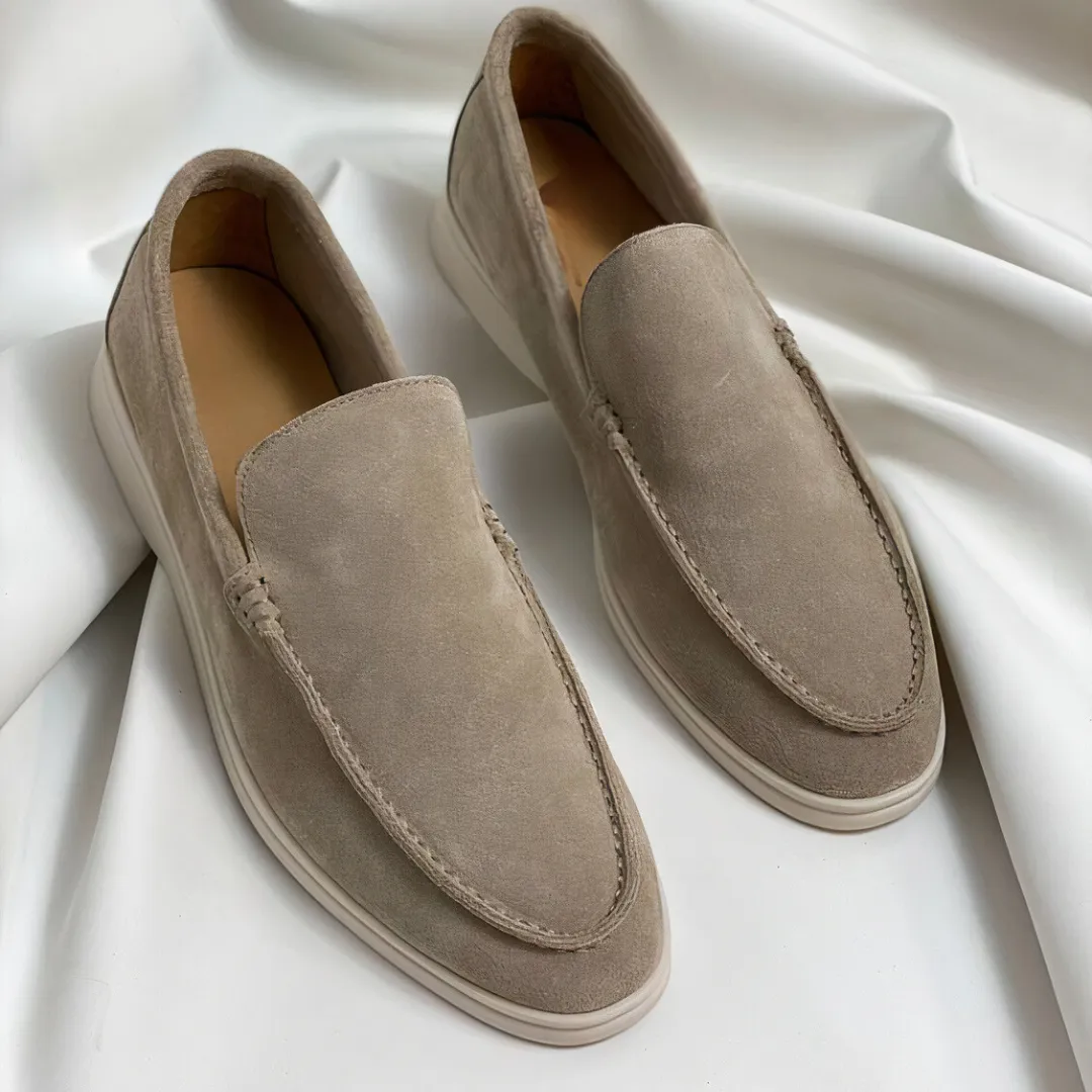 Men's Lightweight Brown Loafers Shoes