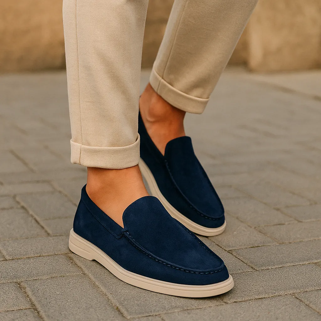Men's Lightweight Brown Loafers Shoes