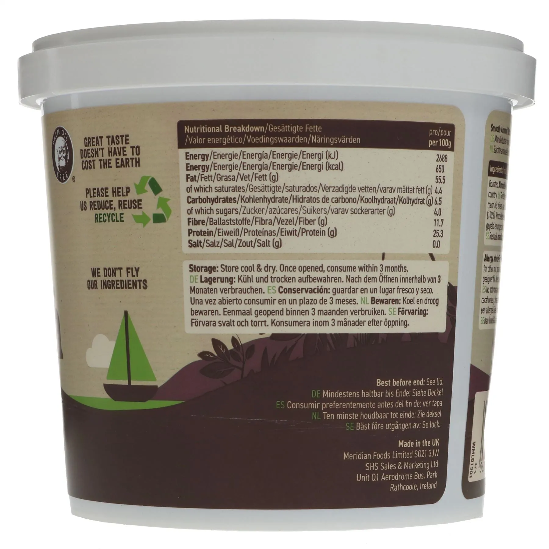 Meridian | Almond Butter Smooth | 1KG