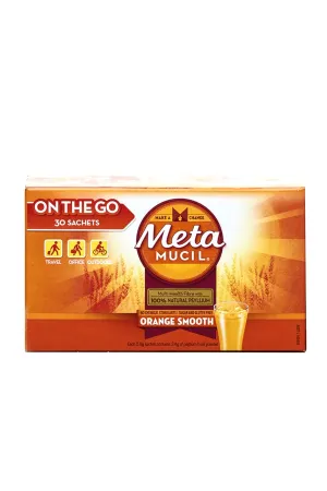 METAMUCIL Orange Smooth Sachet 30s