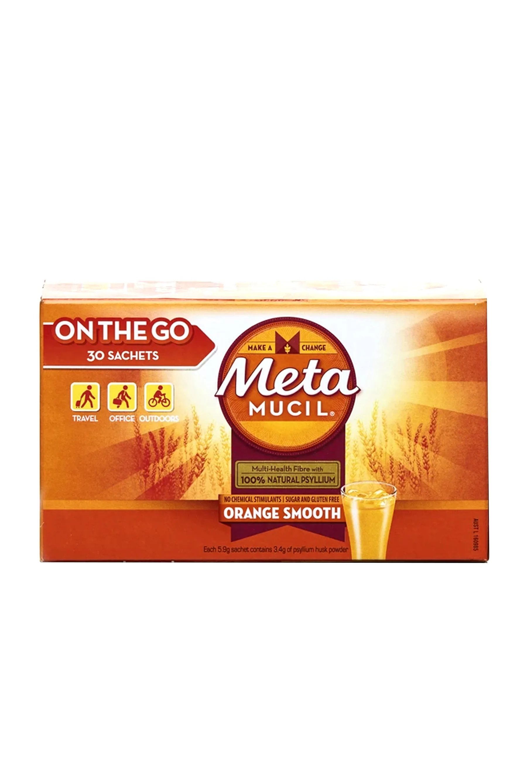 METAMUCIL Orange Smooth Sachet 30s