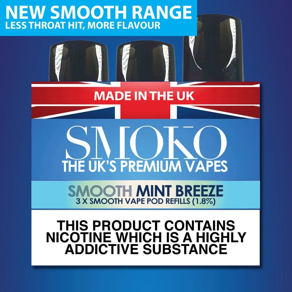 MINT BREEZE - SMOOTH VAPE POD REFILLS