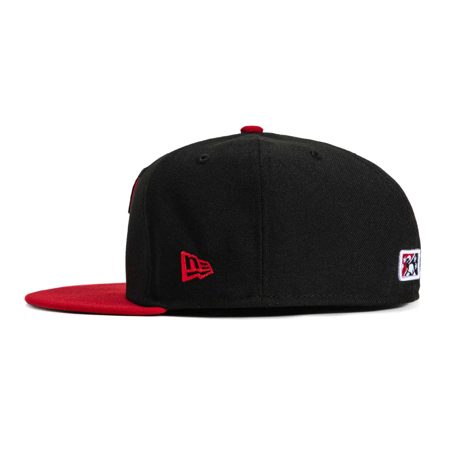 New Era 59Fifty Akron Rubber Ducks Fried Chicken Hat -  Black, Red