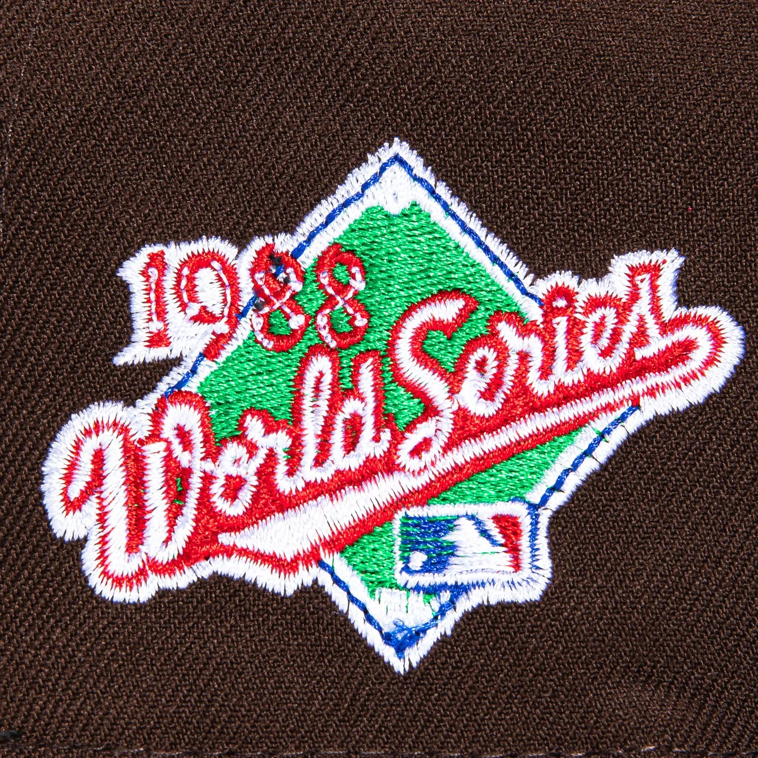 New Era 59Fifty Los Angeles Dodgers 1988 World Series Patch Hat - Brown