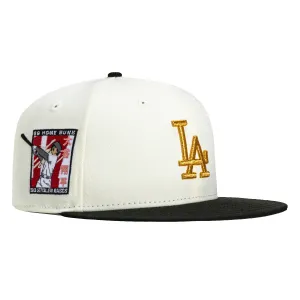 New Era 59Fifty Los Angeles Dodgers Shohei Ohtani 50/50 Patch Hat - White, Black, Metallic Gold